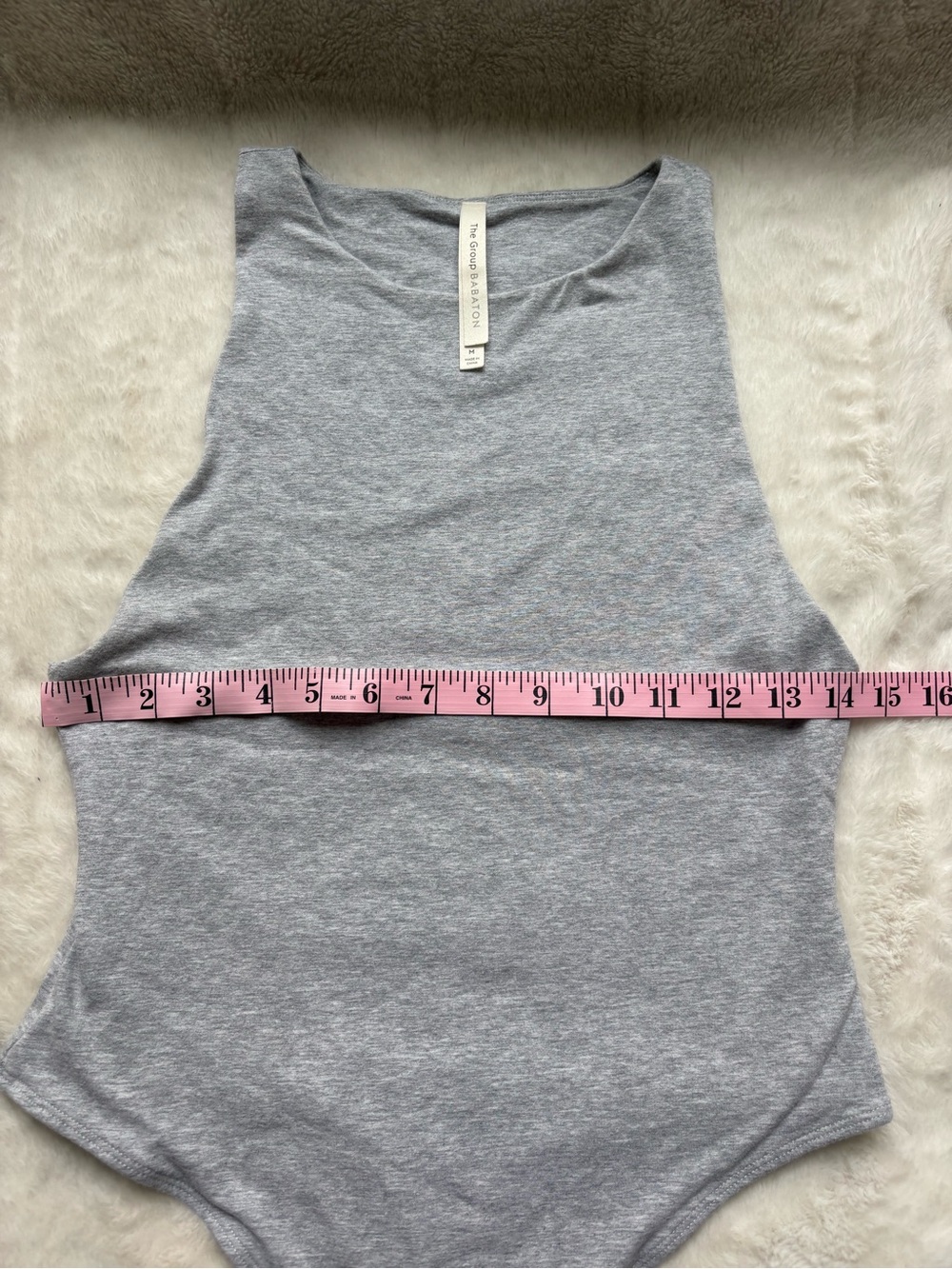 Aritzia The Group by Babaton Soft Contour Muscle Bodysuit Grey Size M 81940 - Picture 9 of 13